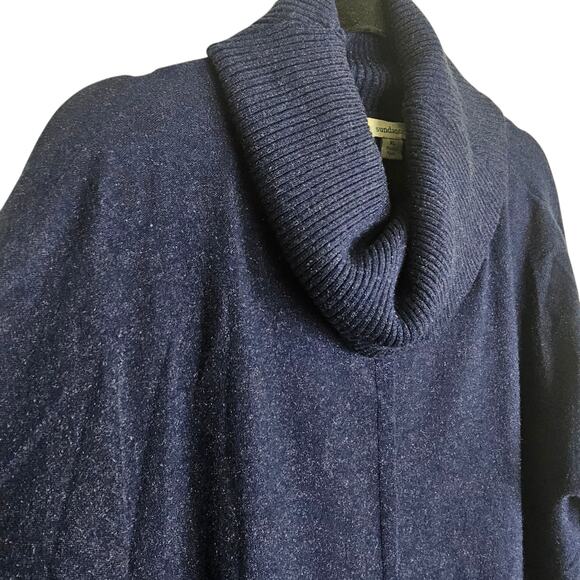 Sundance Sweater Knit Sweater Women XL Blue Turtleneck Sweater Pullover Sweater - Picture 4 of 8